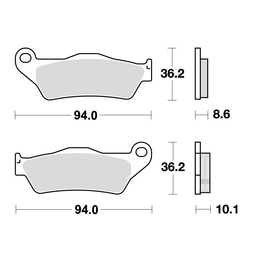 Bremsklotz Sinter hinten TRW Alternative: 7324254