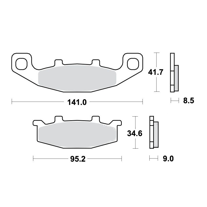 Bremsklotz Sinter hinten TRW Alternative: 7328636