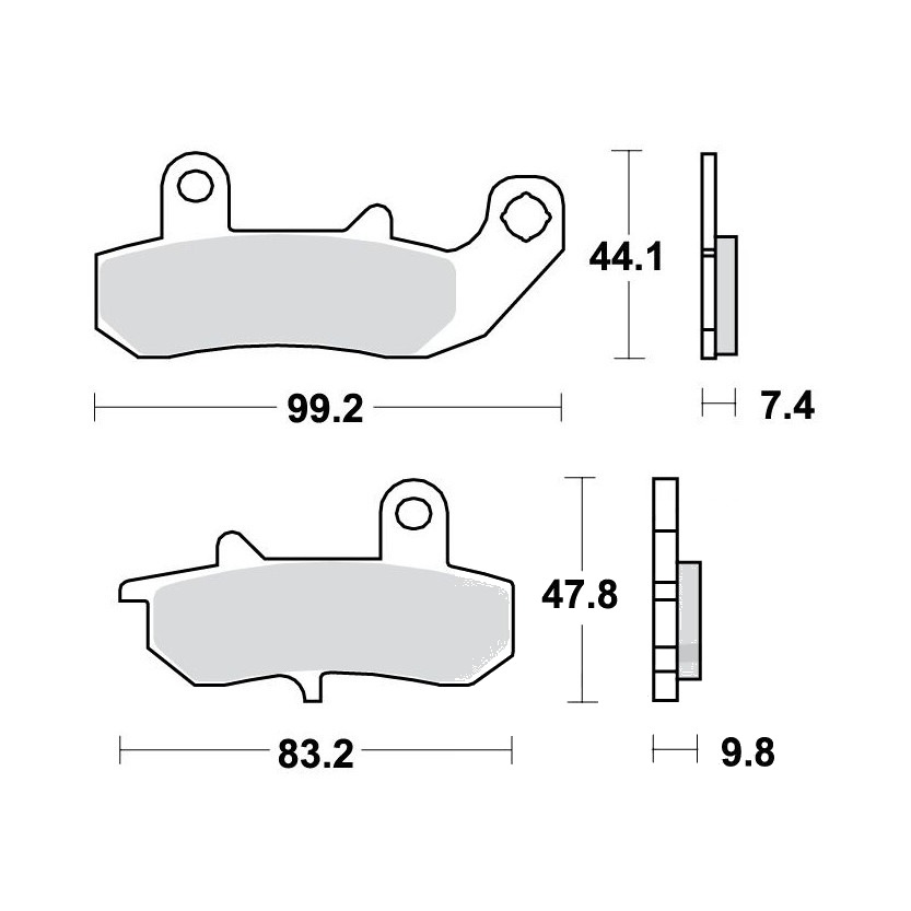 Bremsklotz Sinter hinten TRW Alternative: 7376900