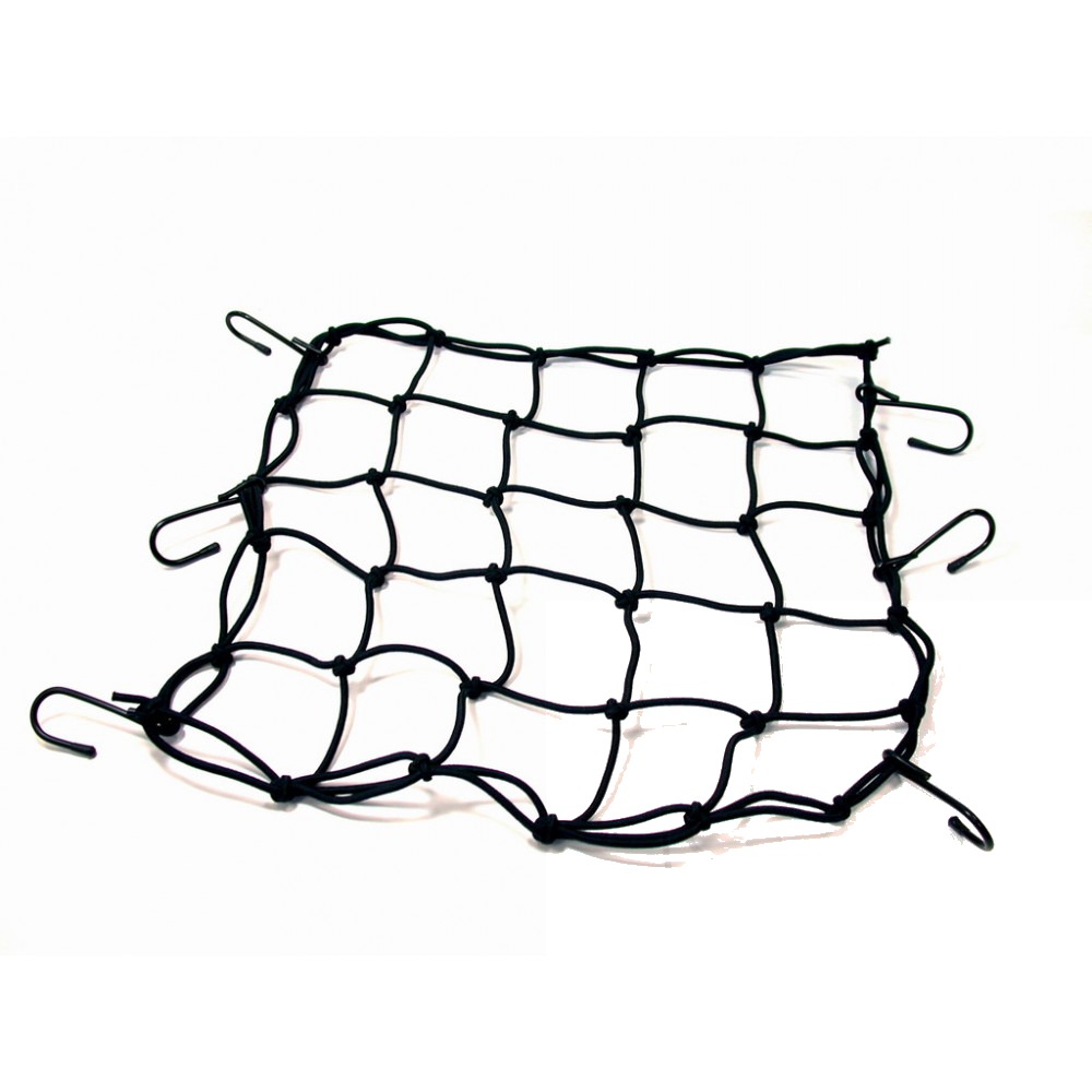 Gepäcknetz schwarz JMP 40 x 40 cm 6 Haken