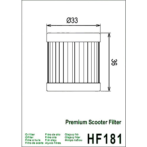 Ölfilter Scooter Hiflo Scooter