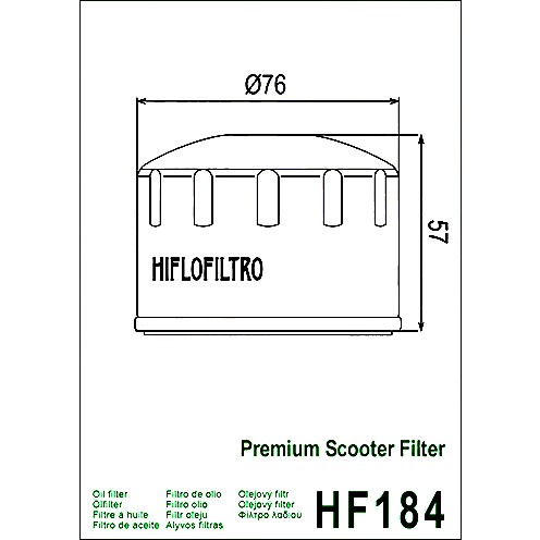 Ölfilter Scooter Hiflo Scooter Alternative: 3123577