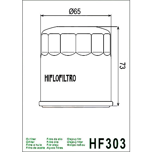 Ölfilter chrom Hiflo