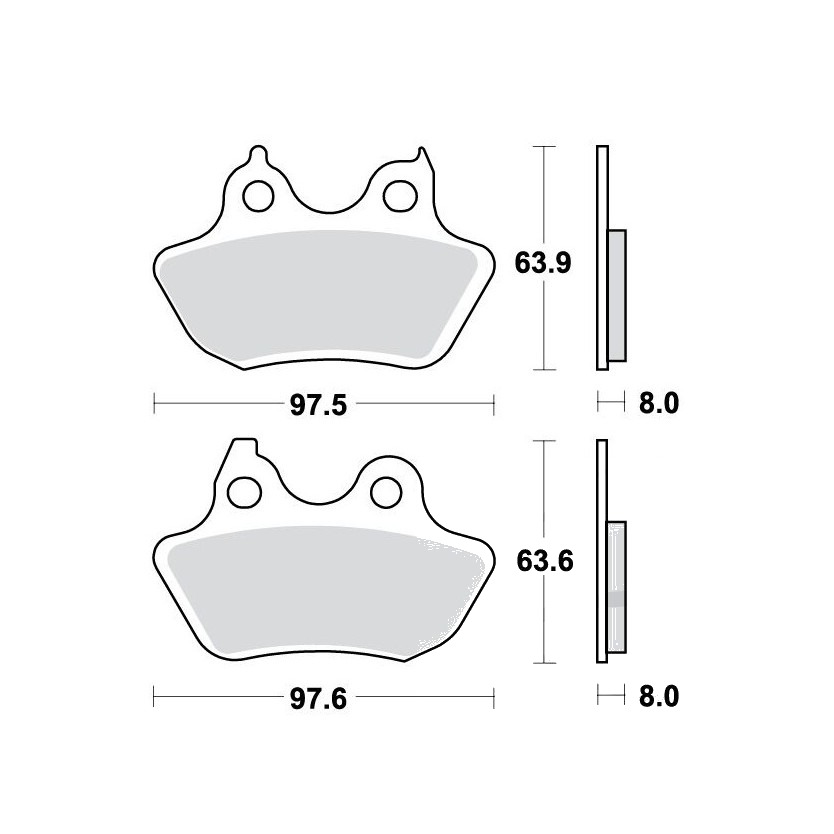 Bremsklotz Sinter hinten TRW Alternative: 7322498