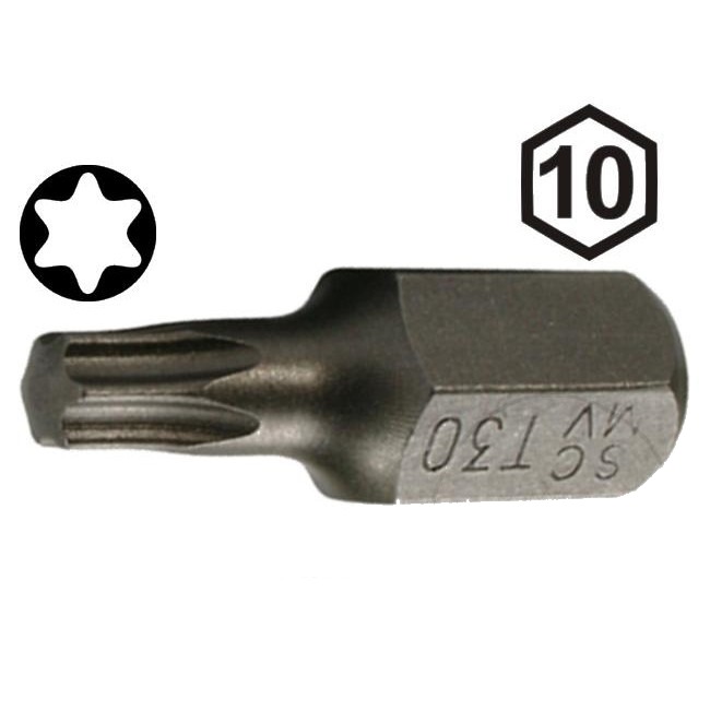 Bit Torx T40 10 mm 6 Kant Länge 30 mm