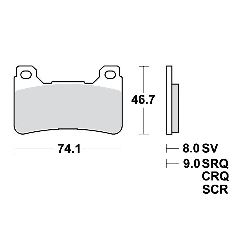 Bremsklotz Sinter vorne TRW Alternative: 7320385