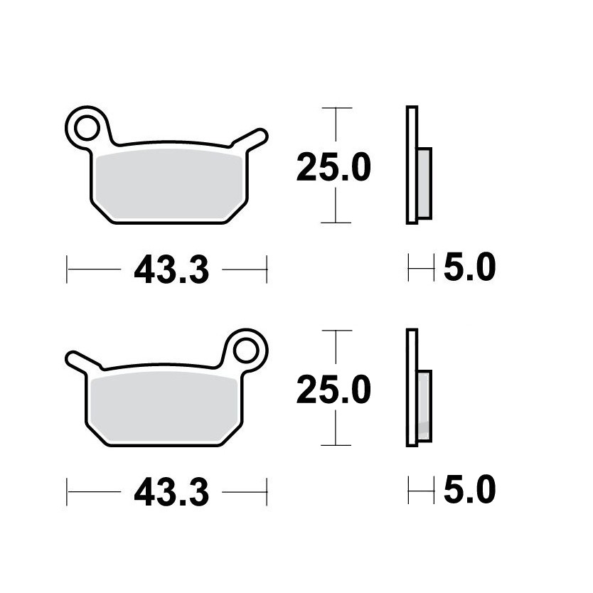 Bremsklotz Sinter SI TRW Alternative: 7320625