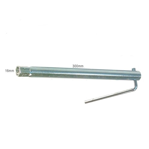 Zündkerzenschlüssel Schlüsselweite 16 mm mit abgewinkeltem Knebel Länge 300 mm JMP