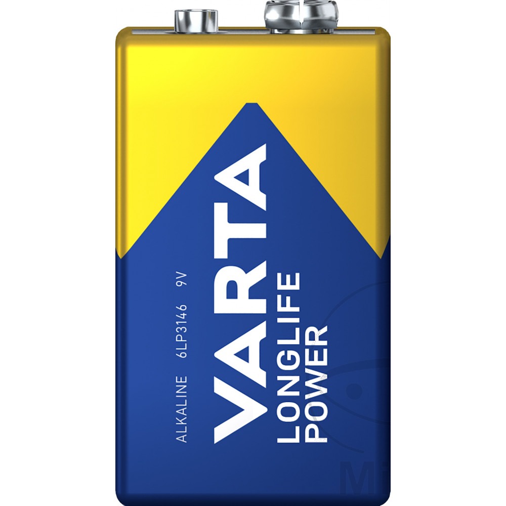 Gerätebatterie 9V Block Varta 1er Blister Longlife Power MQ 1566002