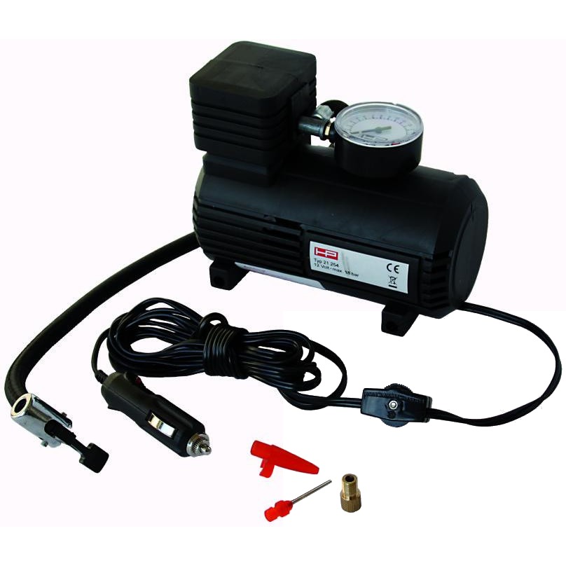 Kompressor 12V 18 Bar mit Manometer