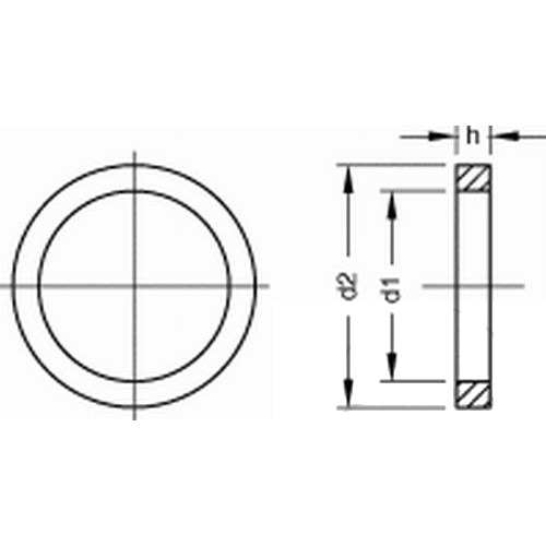 Dichtring Alu 10X14 DIN 7603 Packung 100 Stück