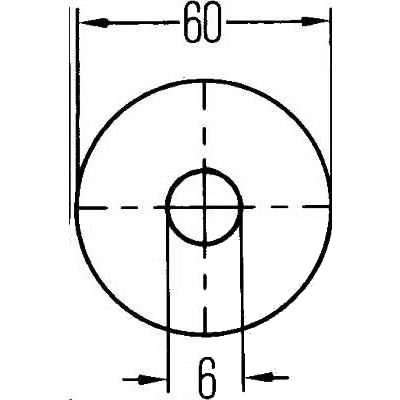 Rückstrahler rund