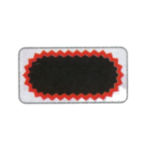 Schlauchflicken oval Größe F2 50X25