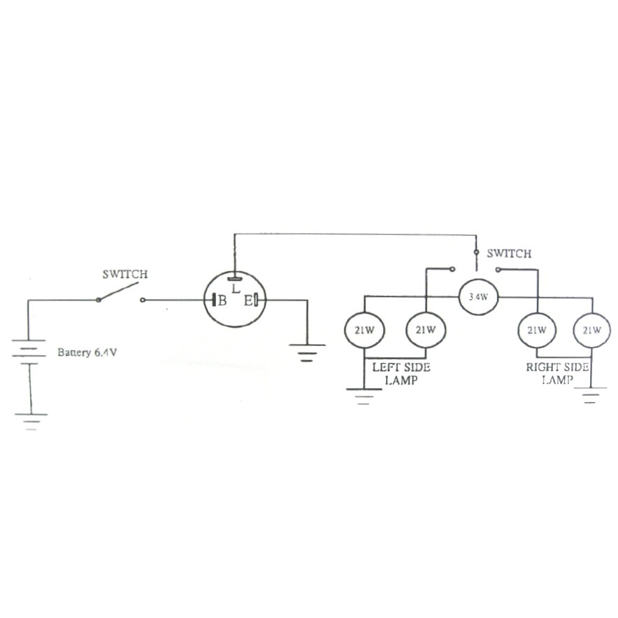 Blinkrelais elektrisch JMP 6V 3 polig