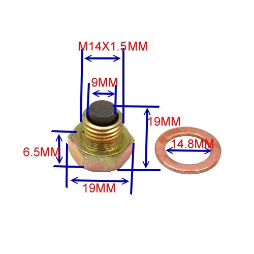 Ölablassschraube magnetisch JMP M14X1.5 mm mit Dichtring
