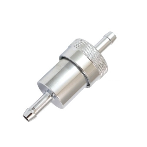 Kraftstofffilter 6 mm alu chrom JMP