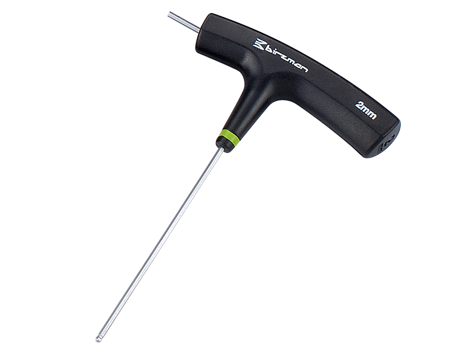 Birzman Two-way T-Handle ball point hex key wrench, 2 mm, black