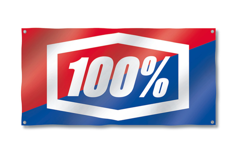 100% Vinyl banner 6x3' (feet), white