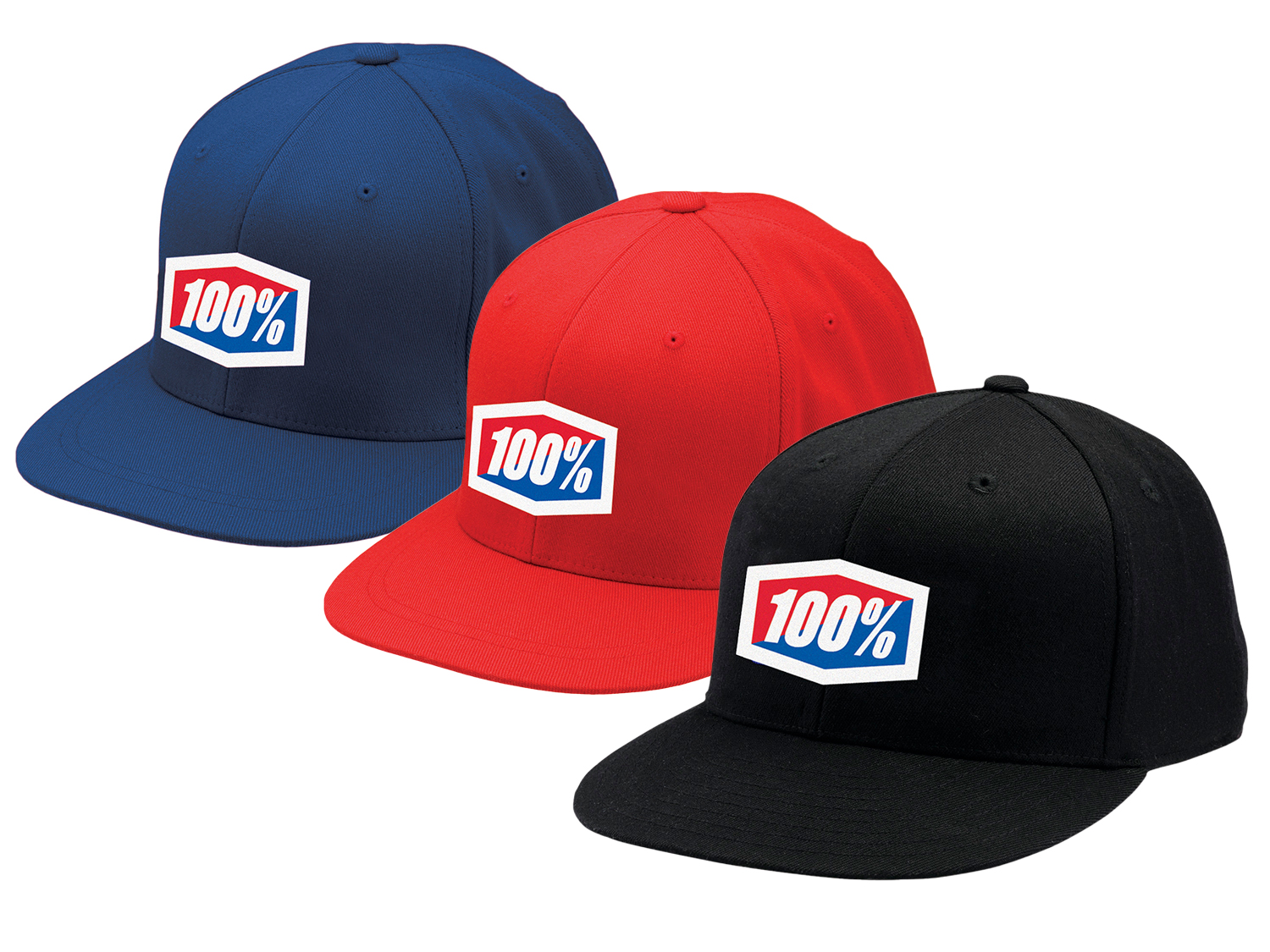 100% Official J-Fit flexfit hat, red, S/M