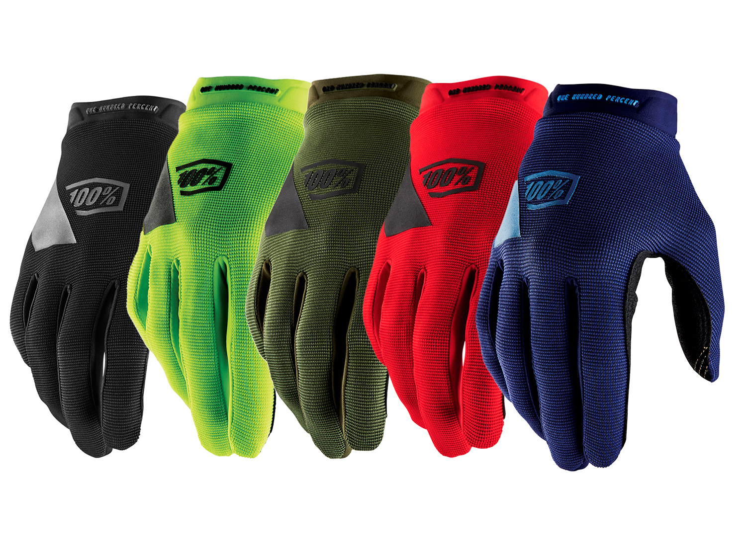 100% Ridecamp Gloves, Black/Charcoal, S