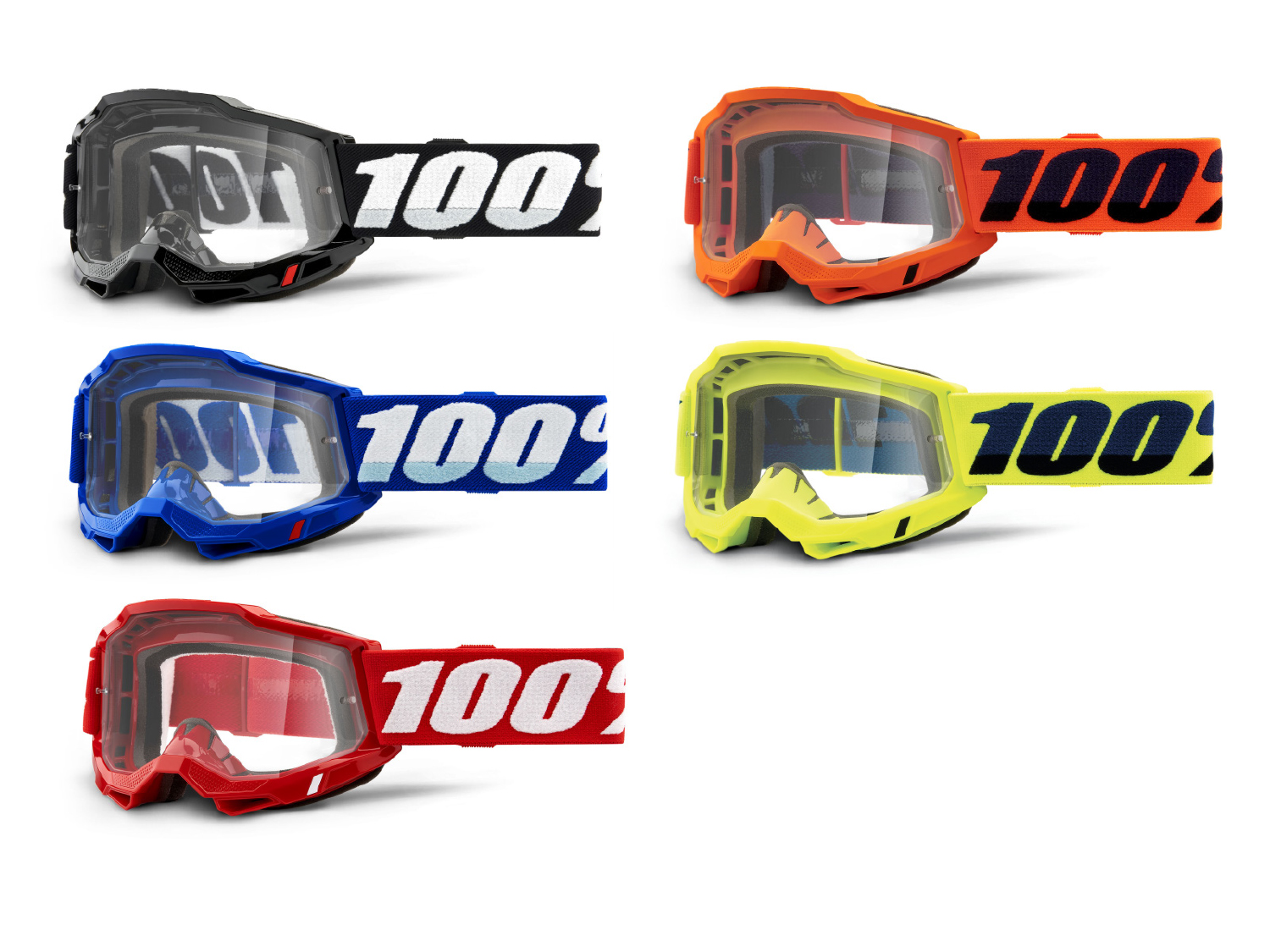 100% Accuri 2 OTG Goggle - Clear Lens, orange, unis