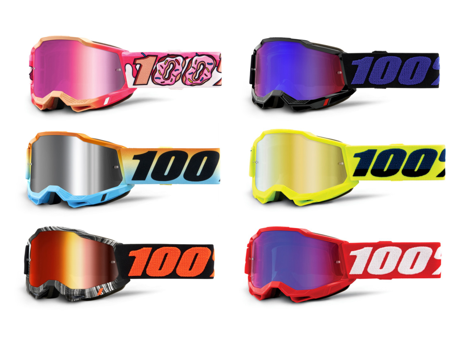 100% Accuri 2 Junior Goggle - Mirror Lens, Moore, unis