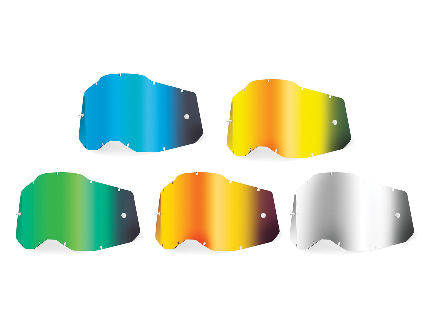 100% Youth Gen. 2 Mirror Replacement anti fog lens, blue, unis