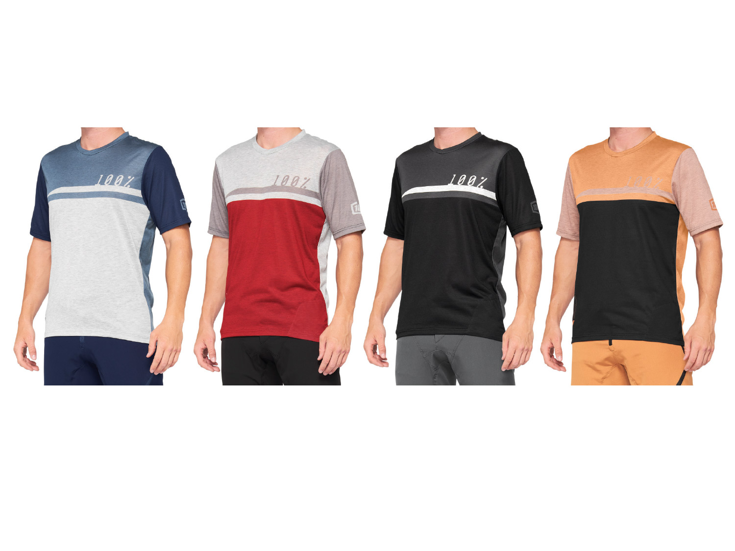 100% Airmatic Jersey (SP21), Steel Blue/Grey, M