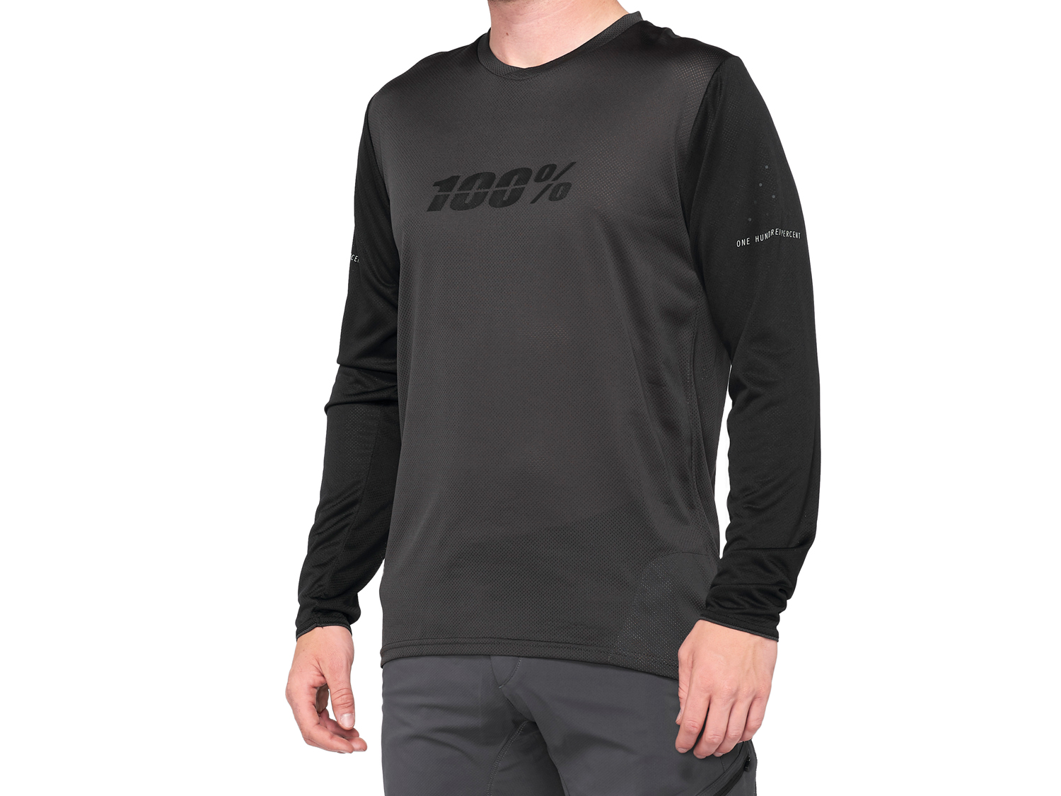 100% Ridecamp Long Sleeve Jersey, Navy/Slate, XL