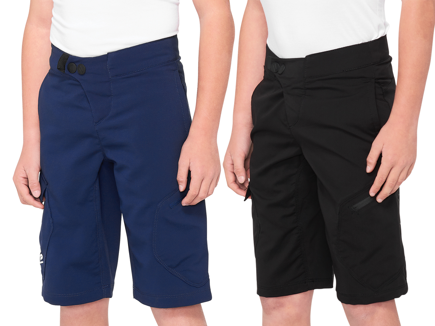 100% Ridecamp Youth Short, navy, 28"