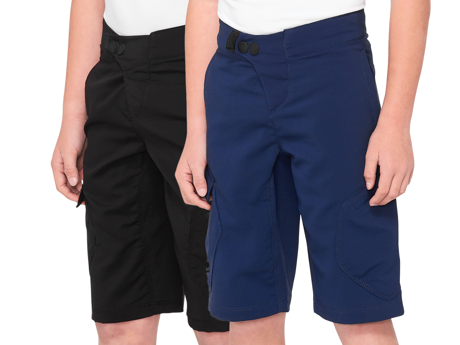 100% Ridecamp Youth Short, black, 22"