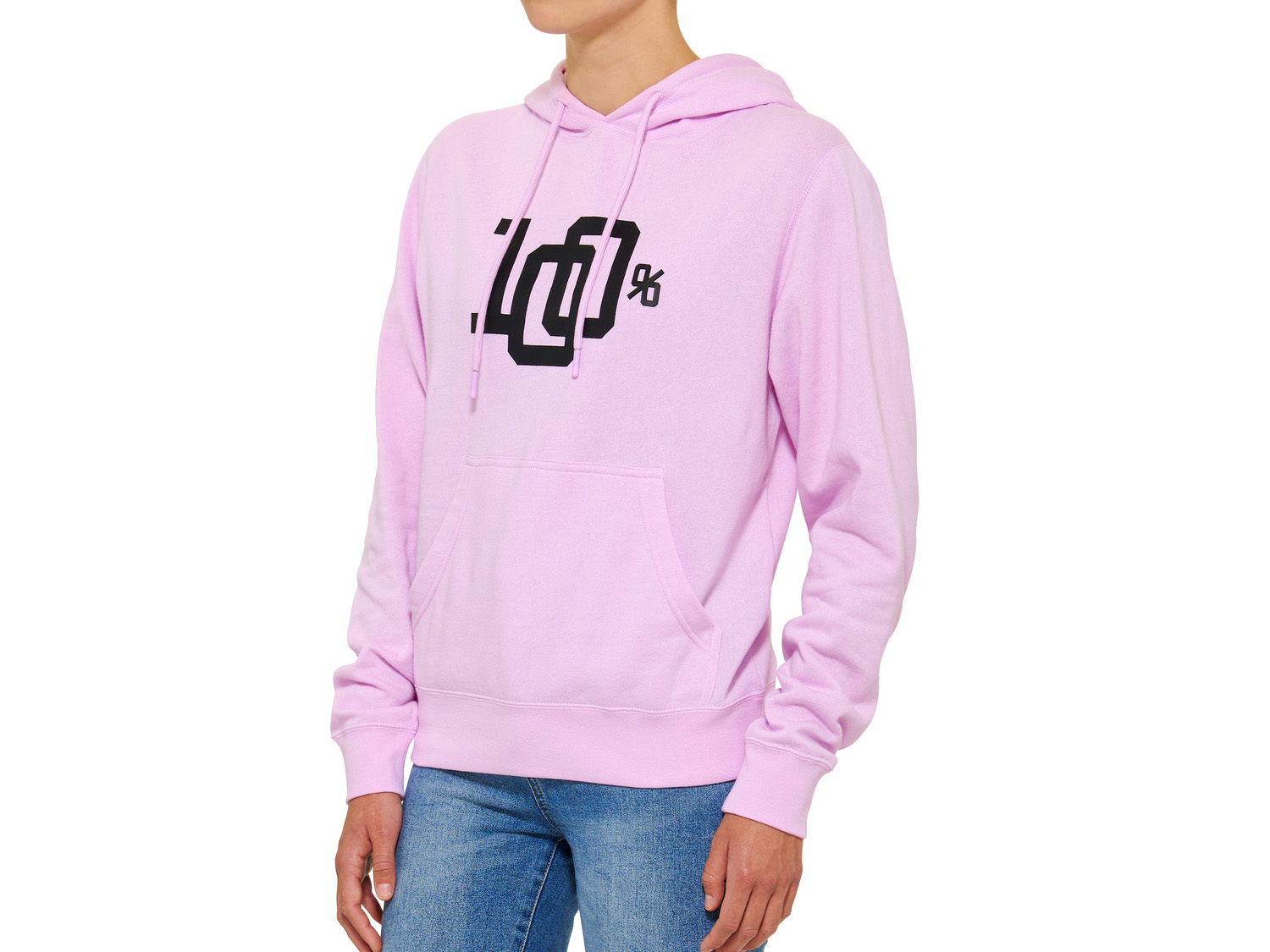 100% Varsity Women's Pullover Hoodie Fleece, Lilac, M