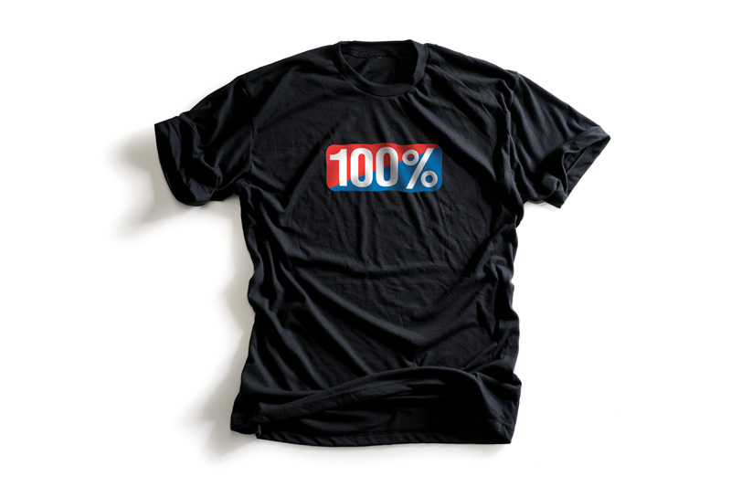 100% Classic t-shirt, black, M