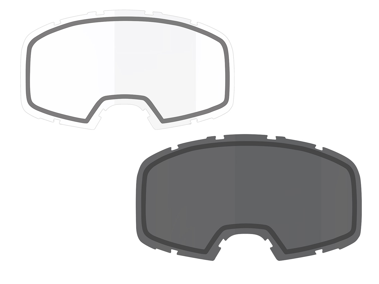 iXS Double Lens (Anti-Fog), clear, unis