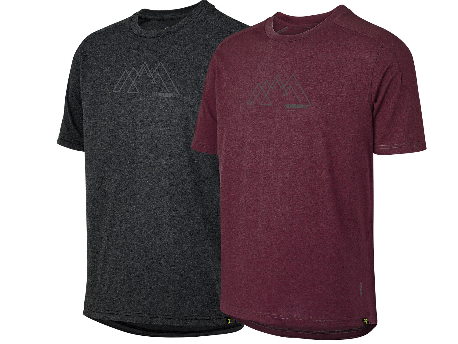 iXS Flow Tech Tee Mnt Graphic (S/S), black, M
