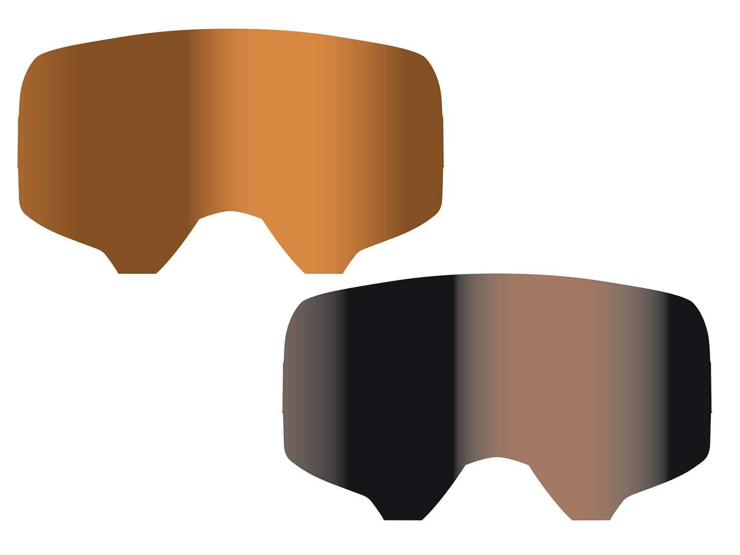 Leatt Velocity Iriz UC Mirror Replacement anti fog lens, bronze, unis
