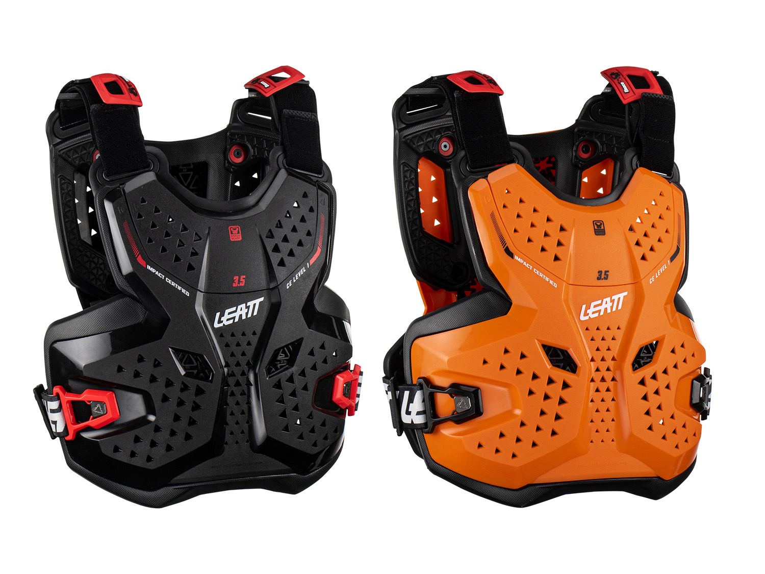 Leatt Chest Protector 3.5 Jr., black/red, L/XL