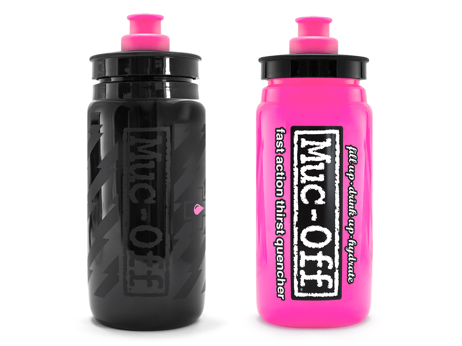 Muc Off Elite Custom Fly Water Bottle 550ml, pink, 500