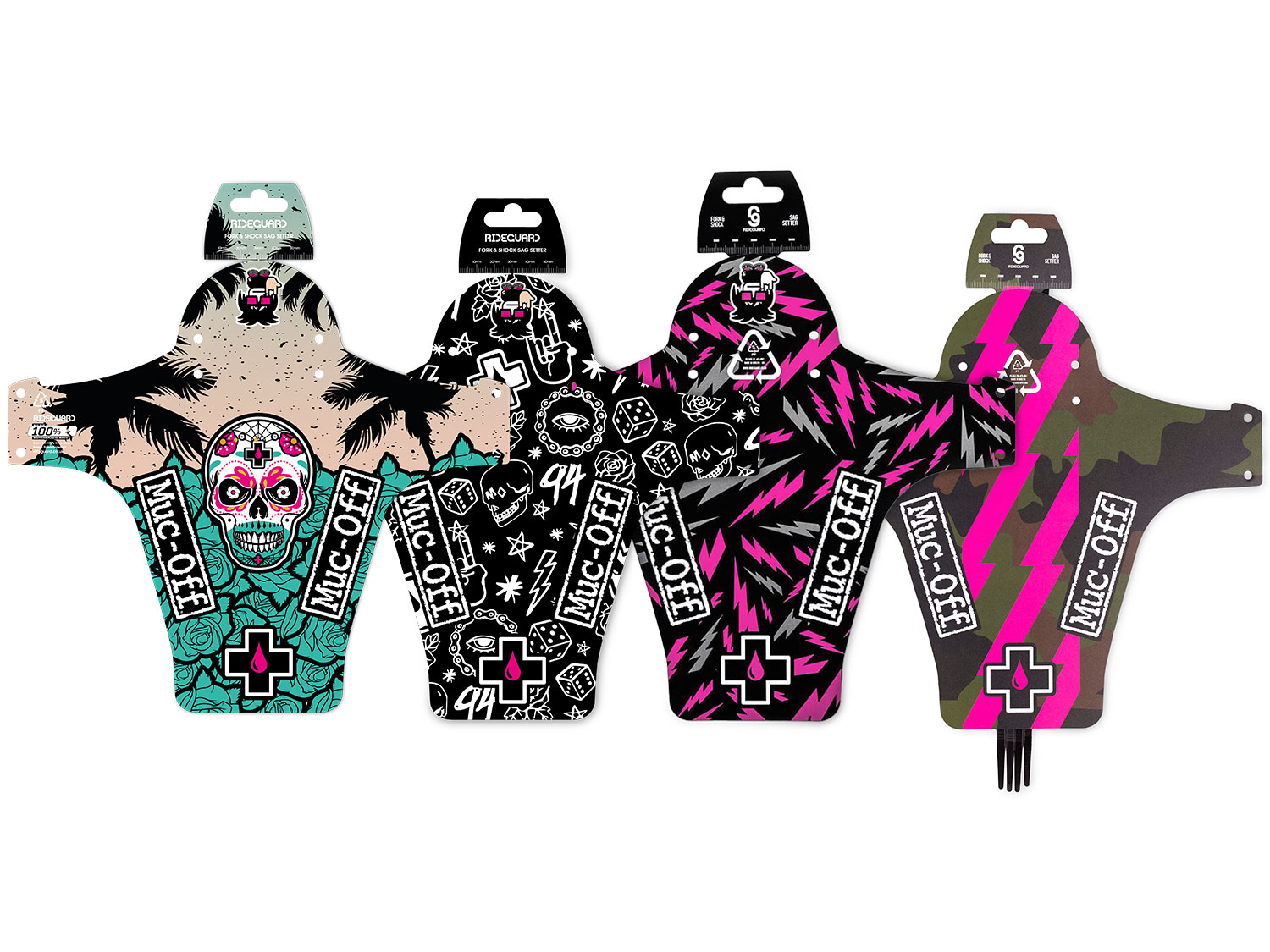 Muc Off Ride Guard Front, camo black/green, unis