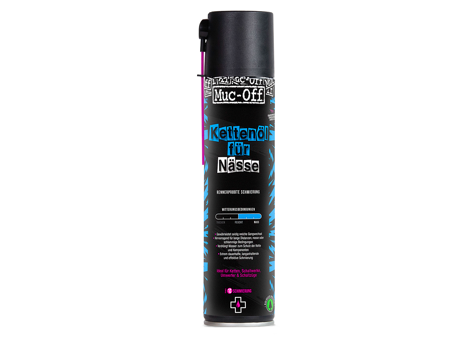 Muc Off Wet Weather Lube Aerosol 400ml (DE) (12), pink, 400