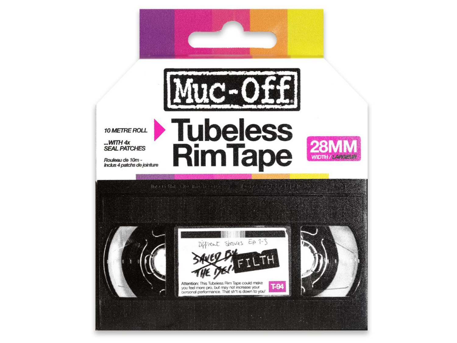 Muc Off Rim Tape 10m Roll, pink, 35