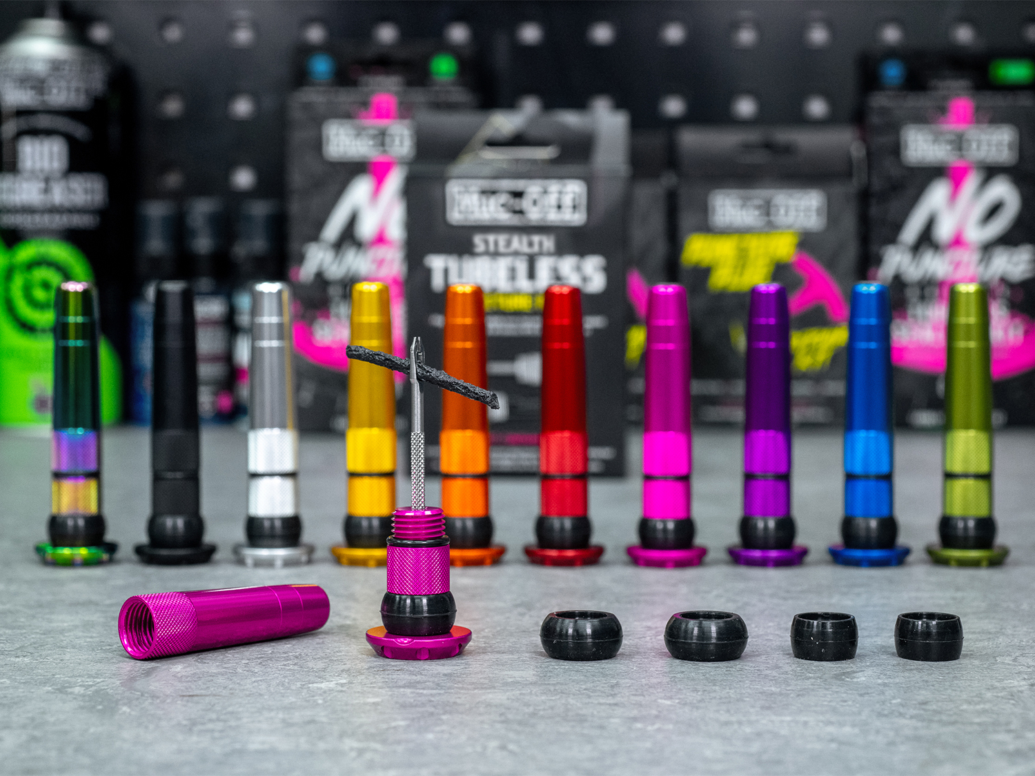 Muc Off Stealth Tubeless Puncture Plugs, silver
