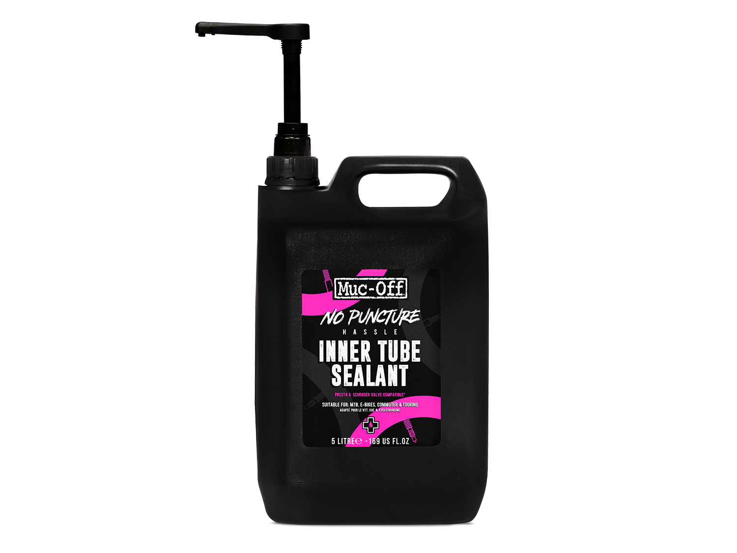 Muc Off No Puncture Hassle Inner Tube Sealant 5L (4), pink, 5000