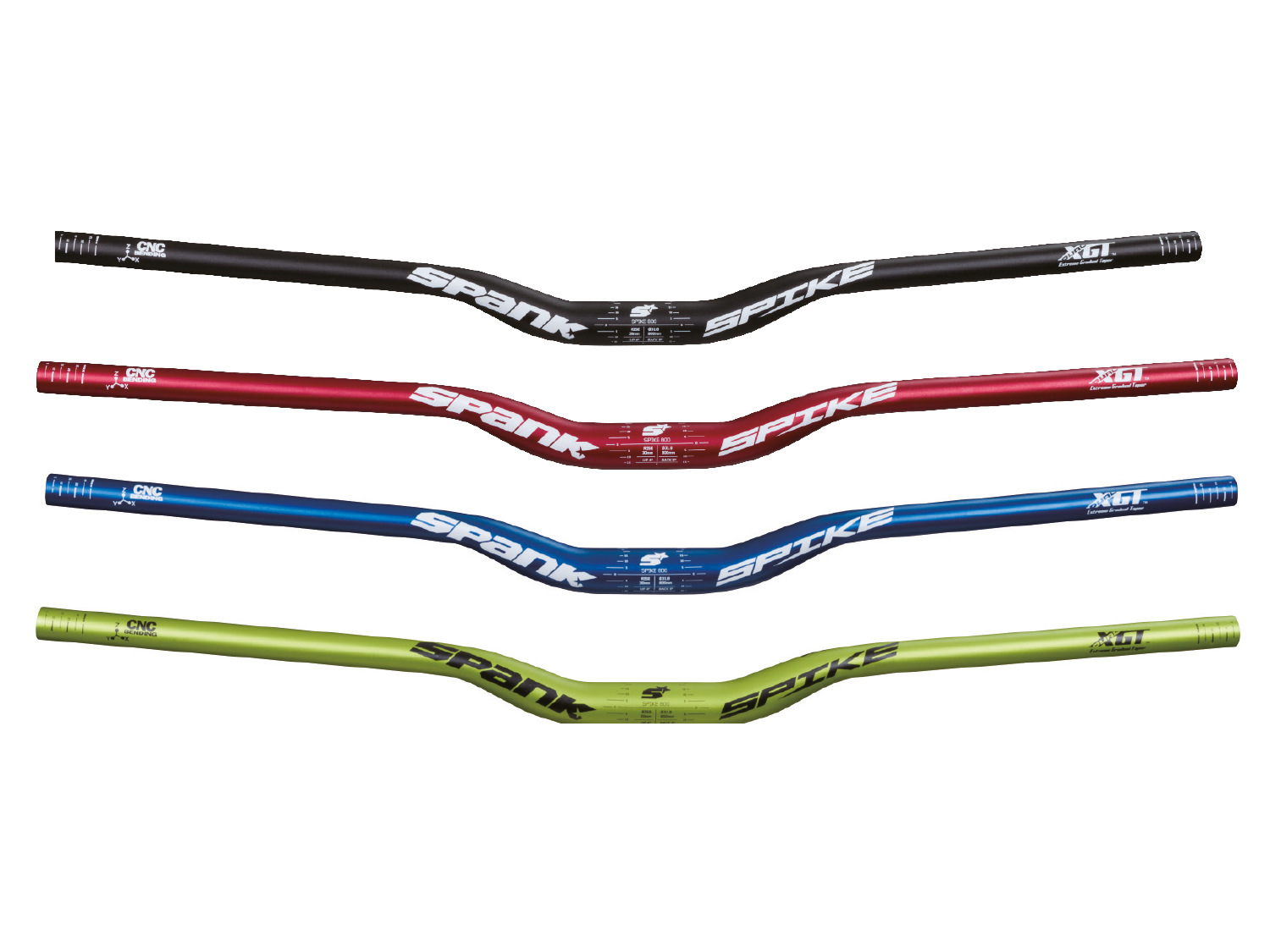Spank Spike 800 Race bar, XGT, 800mm, 31.8mm, shotpeen, blue, 15mm