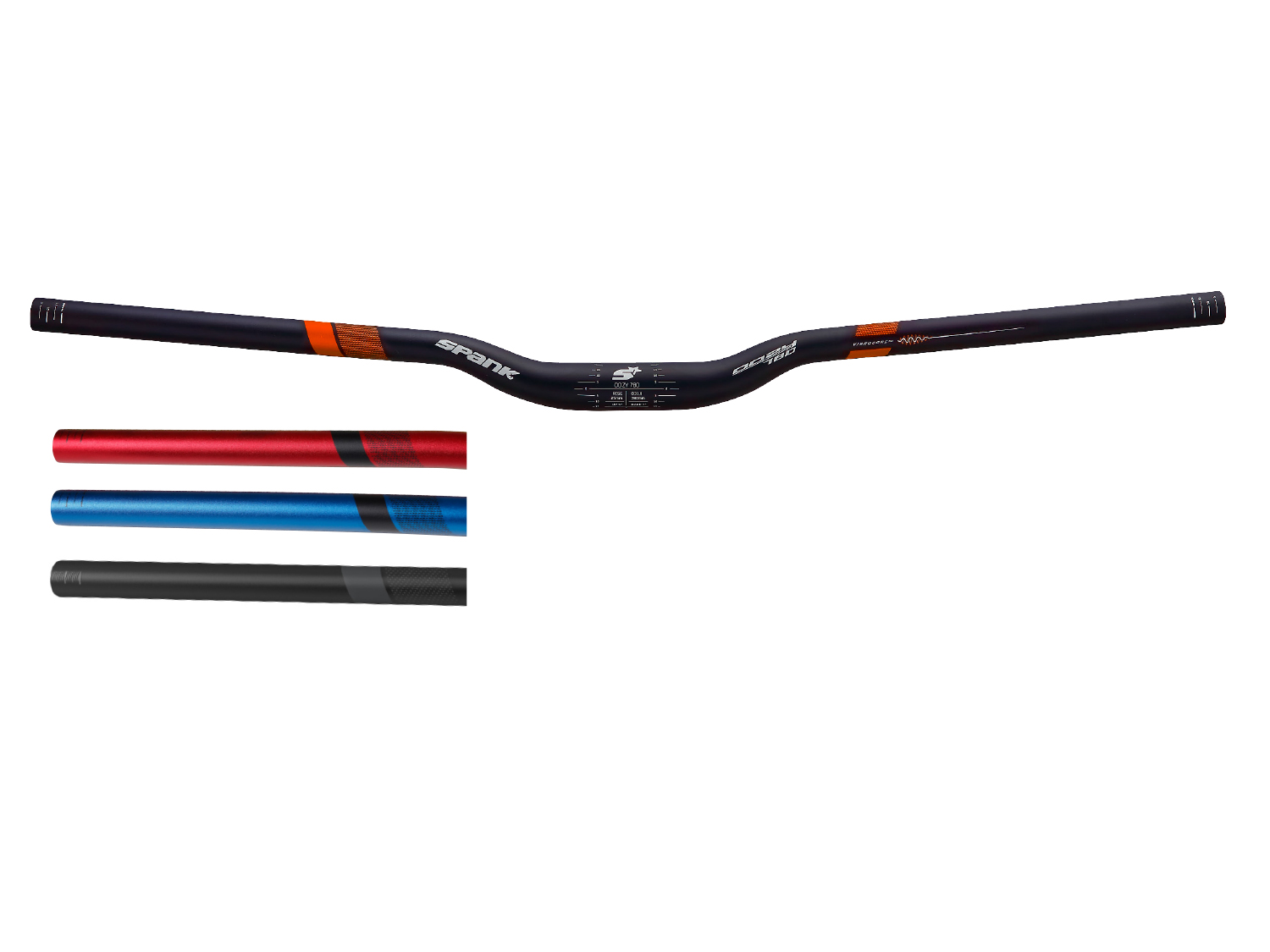 Spank Oozy LTD 780 VIBRO CORE, All Mountain, 780mm, 31.8mm, black/orange, 25mm