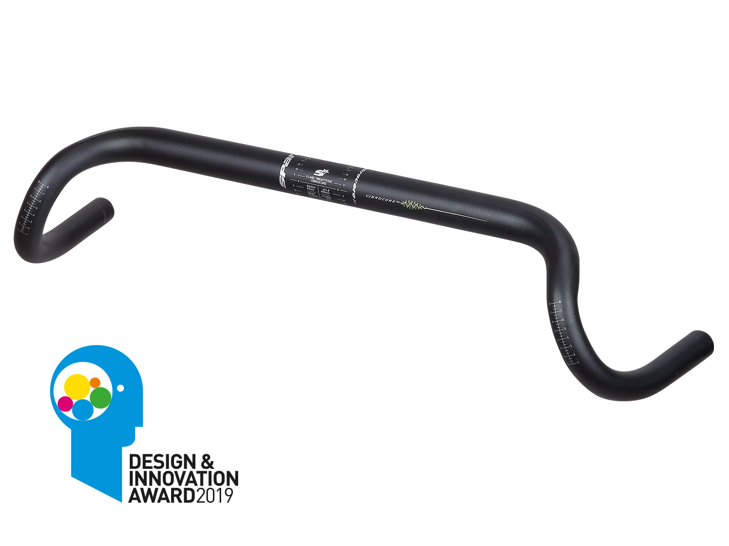 Spank Flare 25 Vibrocore Drop Bar, black, 420