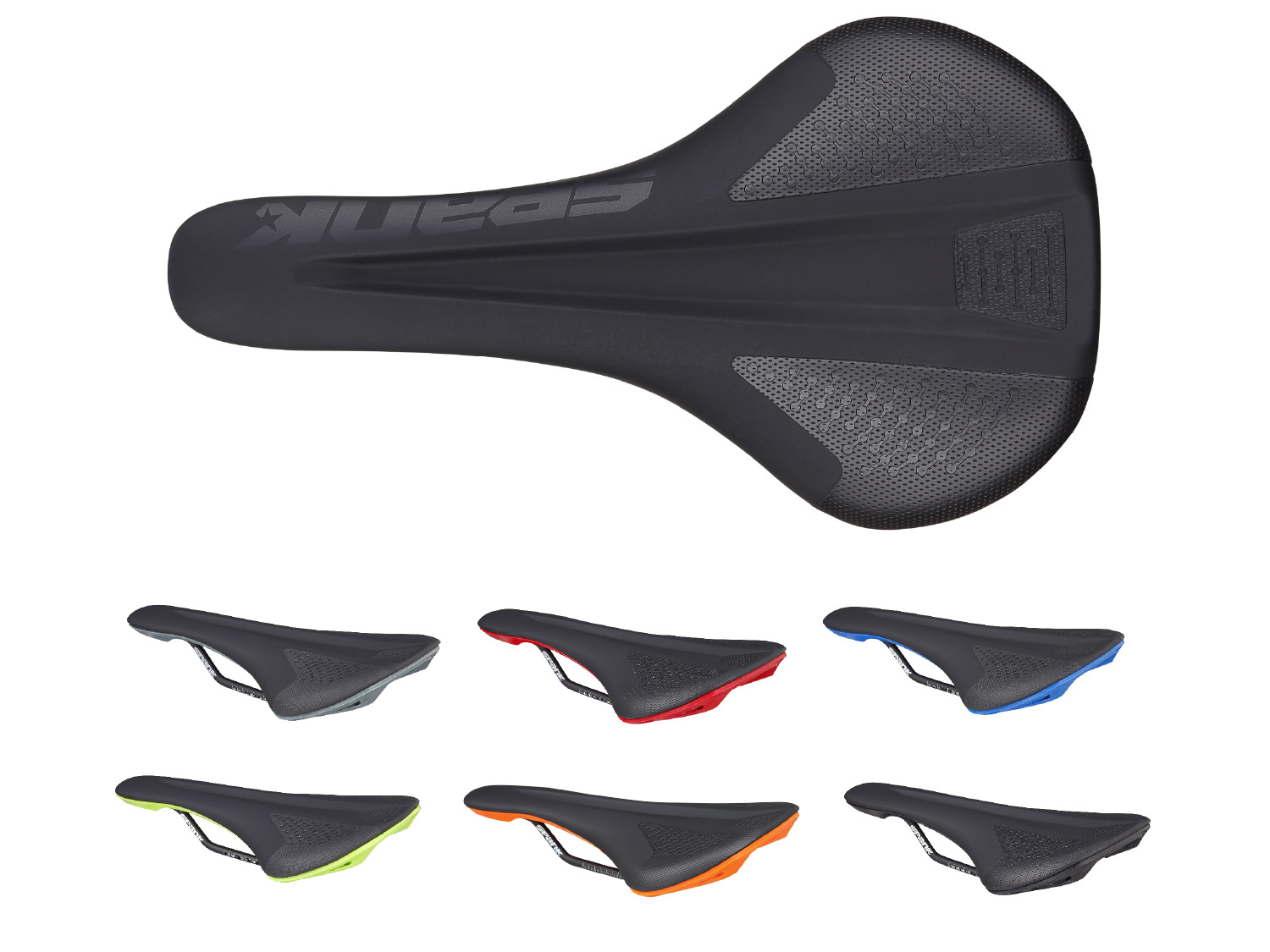 Spank Spike 160 saddle, black/blue