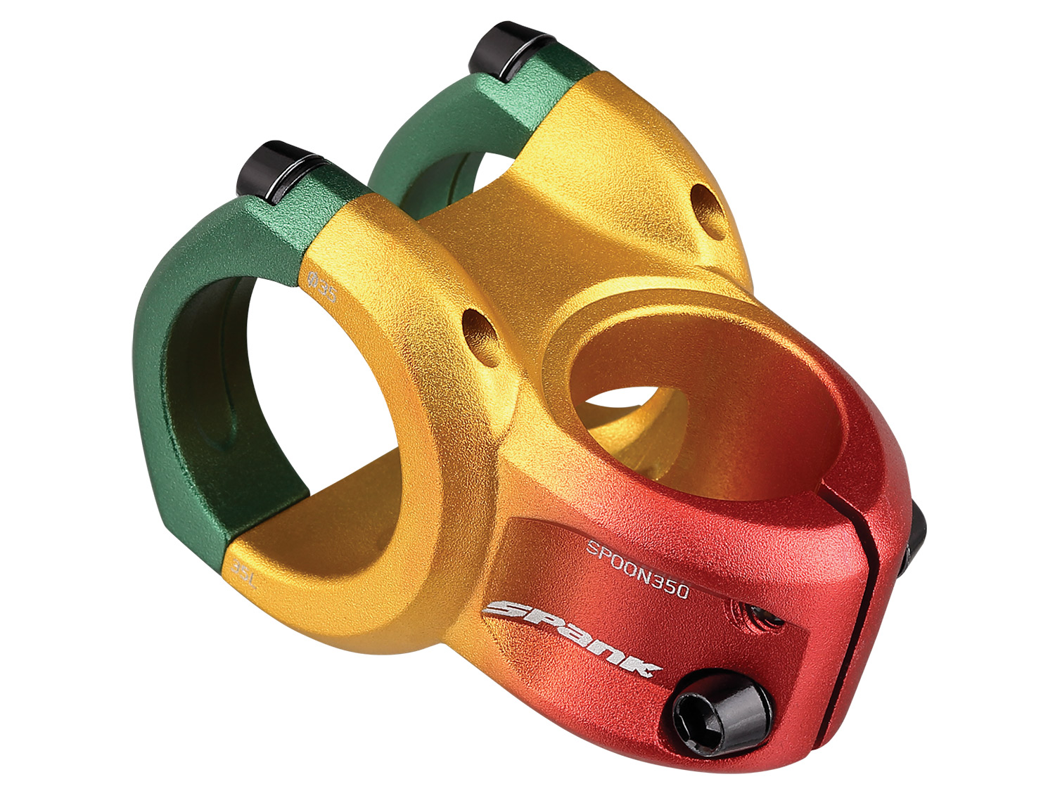 Spank Spoon 350 Stem, 35mm, Rasta Edition, Rasta, 35