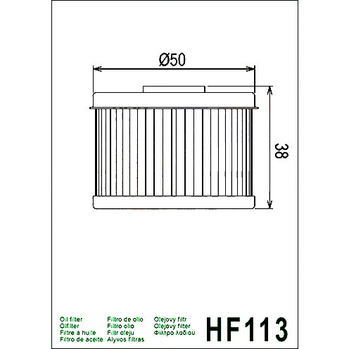 HIFLOFILTRO Ölfilter - HF113