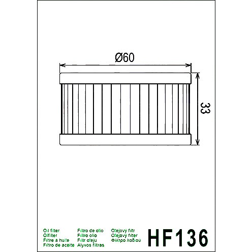 HIFLOFILTRO Ölfilter - HF136